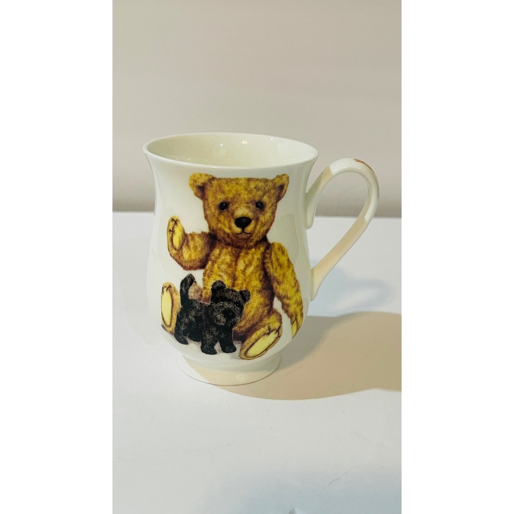 Roy Kirkham Fine Bone China Mug Lost Bear Scottish Terrier Dog England 2003 4.25